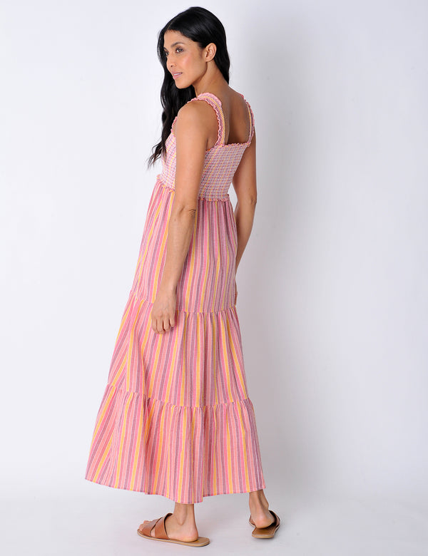 Pothilly Dress in Multi-Pink