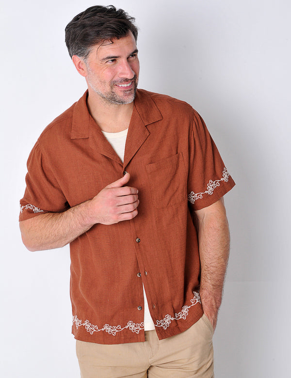 Southwold Shirt in Russet