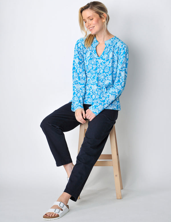 Holywell Blouse in Blue