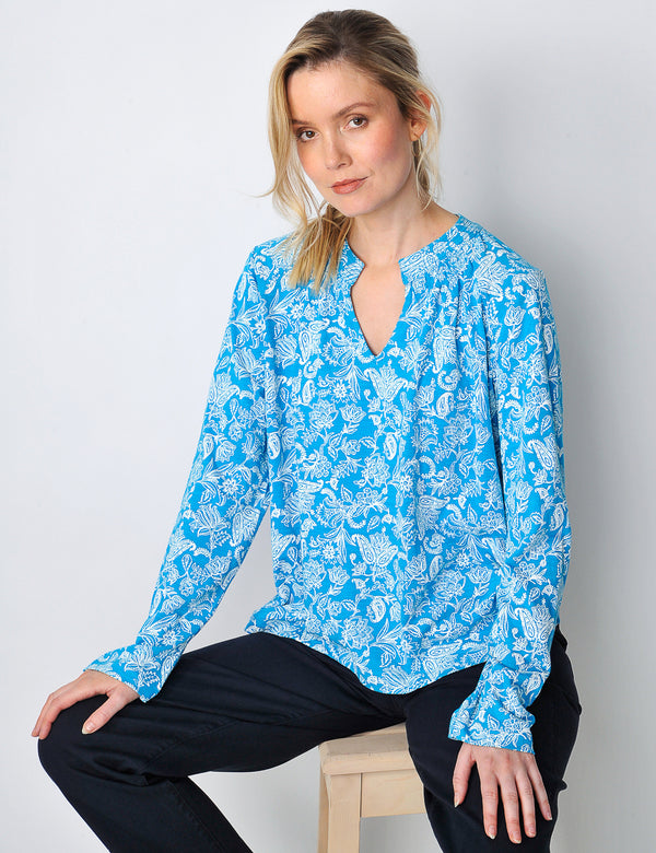 Holywell Blouse in Blue