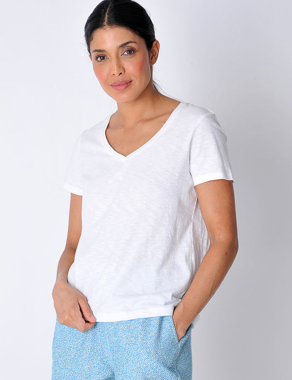 Brocton Tee in White