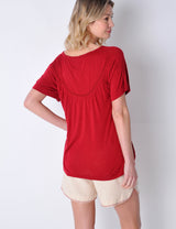 Mawgan Top in Deep Red