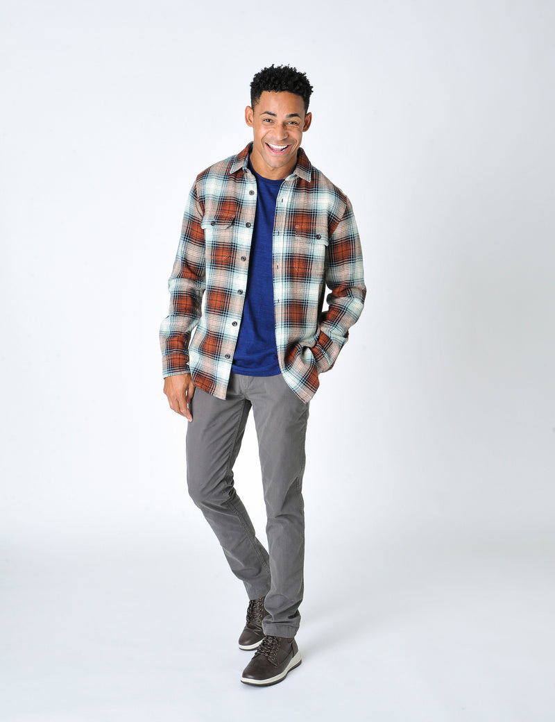 Dunsford Overshirt Burnt Rust