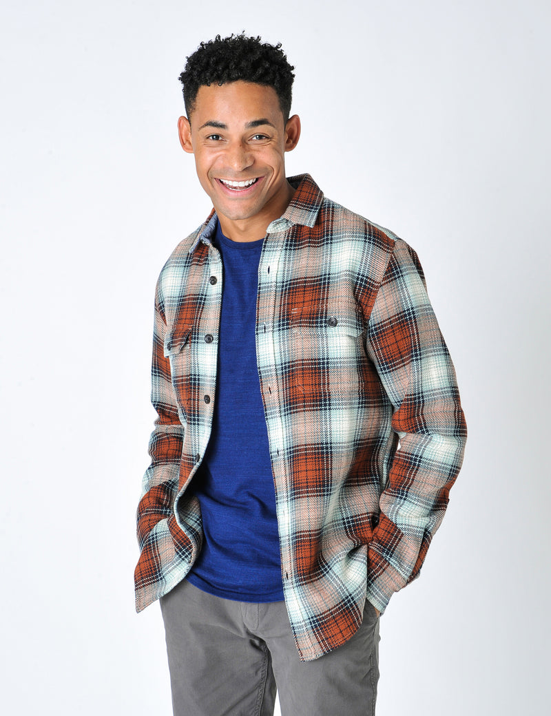 Dunsford Overshirt Burnt Rust