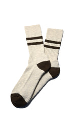 Padstow Men's Socks - Olive Stripe