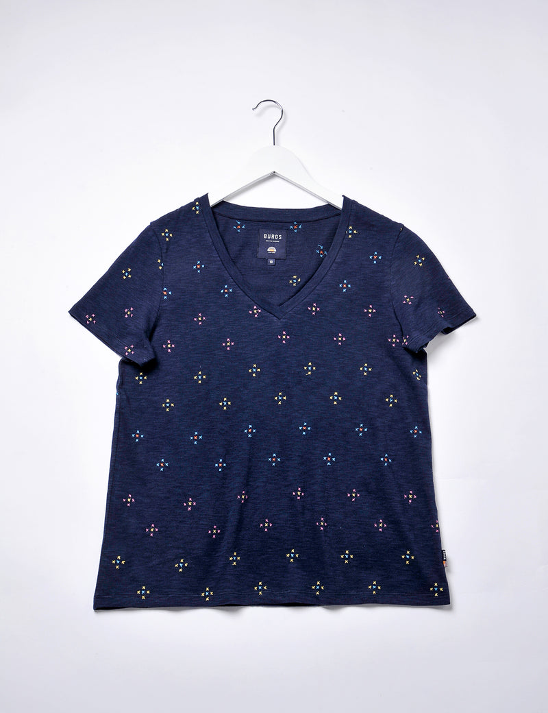Brocton Tee in Navy