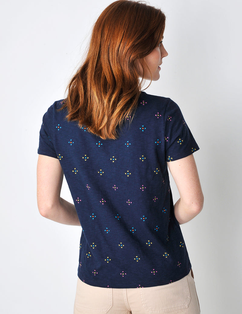 Brocton Tee in Navy