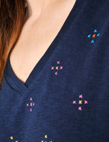 Brocton Tee in Navy