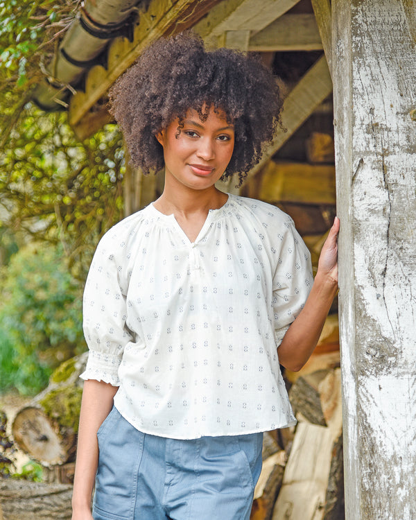 Carnkeif Blouse Linen White