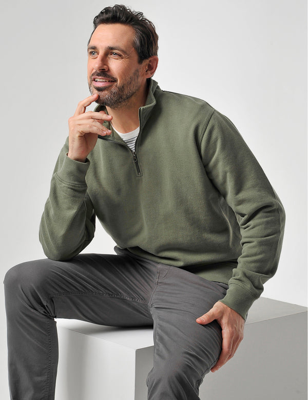 Upton Sweatshirt Deep Olive Green