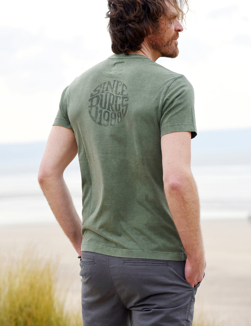 Porth T-Shirt Deep Olive Green