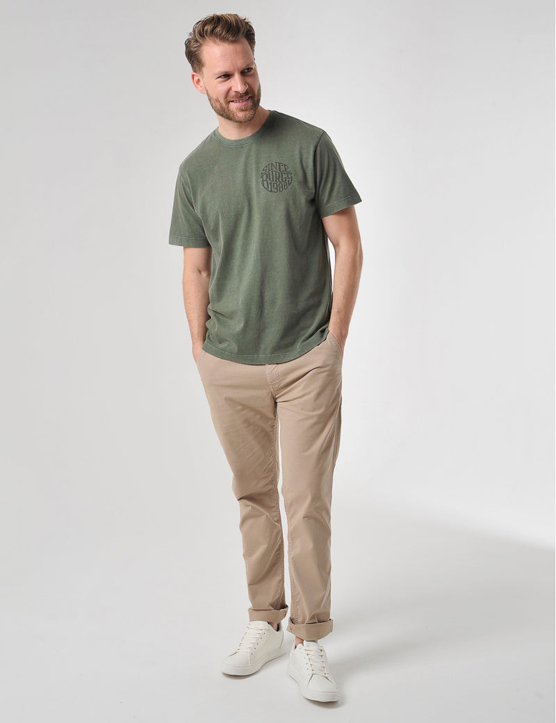 Porth T-Shirt Deep Olive Green