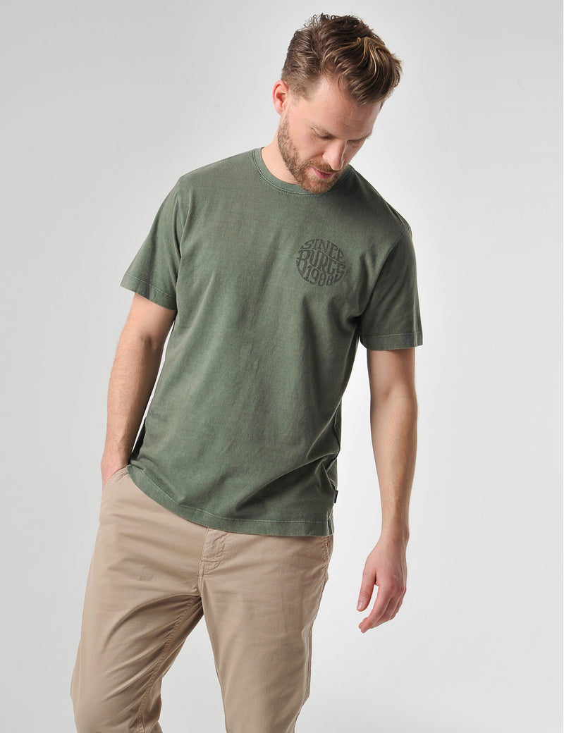 Porth T-Shirt Deep Olive Green