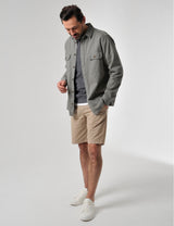 Saltash Shirt Deep Olive Green