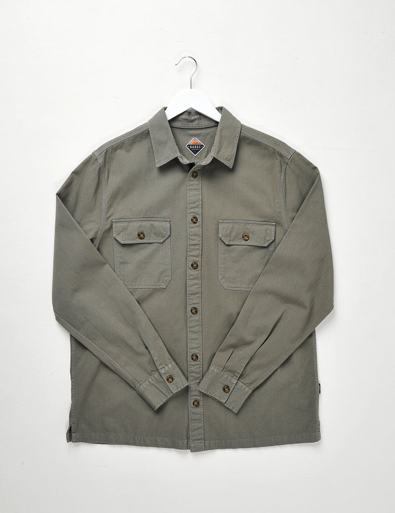 Saltash Shirt Deep Olive Green