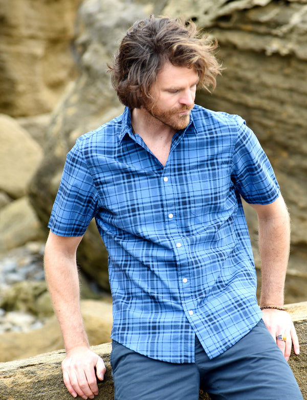 Padstow Short Sleeve Shirt Heritage Blue