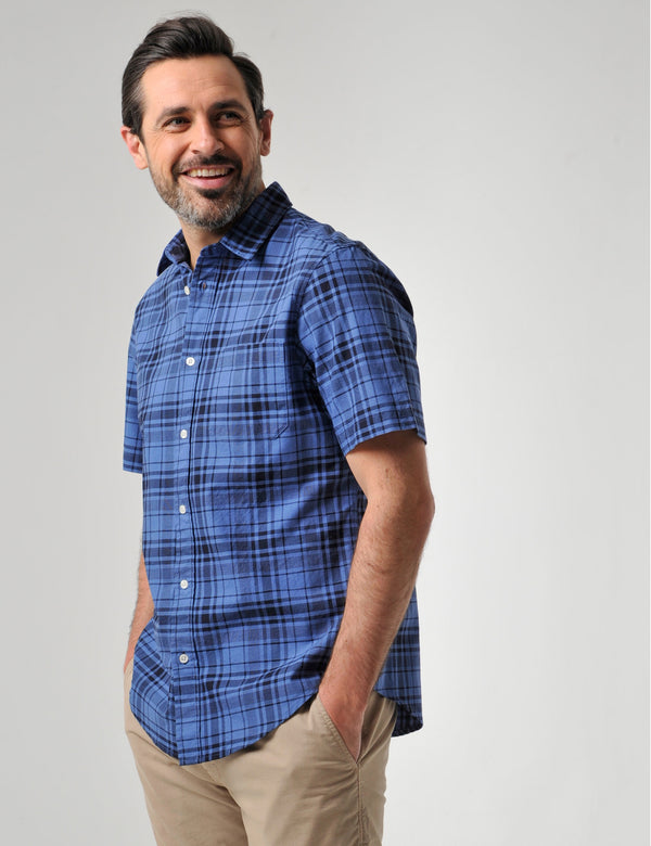 Padstow Short Sleeve Shirt Heritage Blue