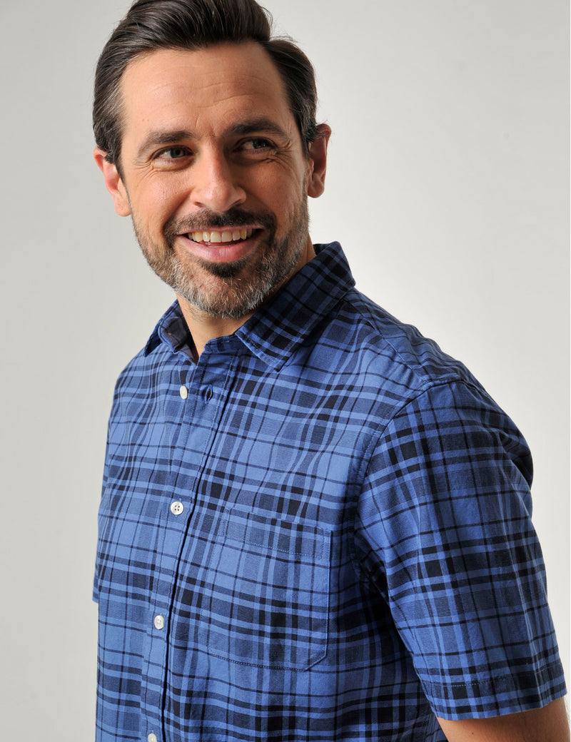 Padstow Short Sleeve Shirt Heritage Blue