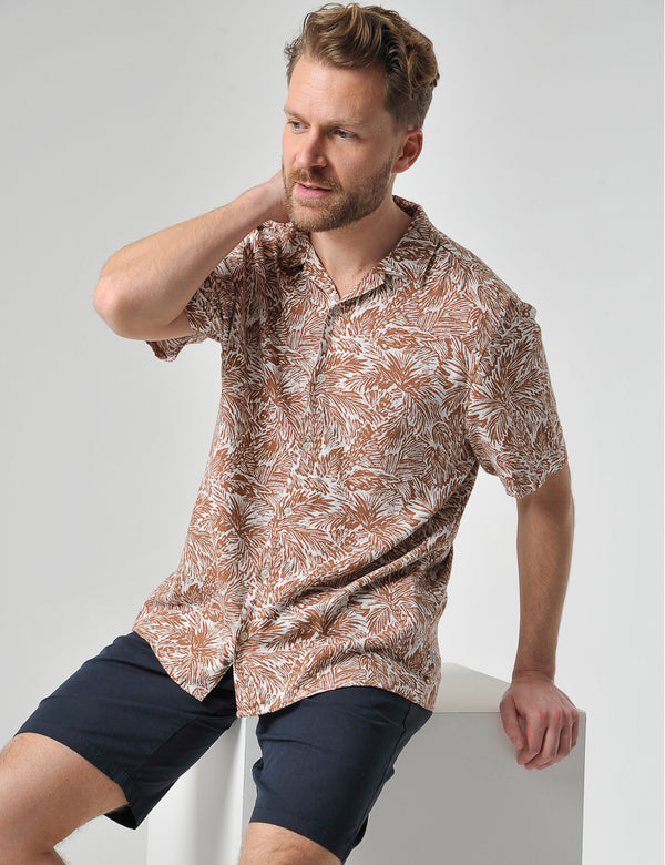 Bridgetown Short Sleeve Shirt - Burnt Ochre