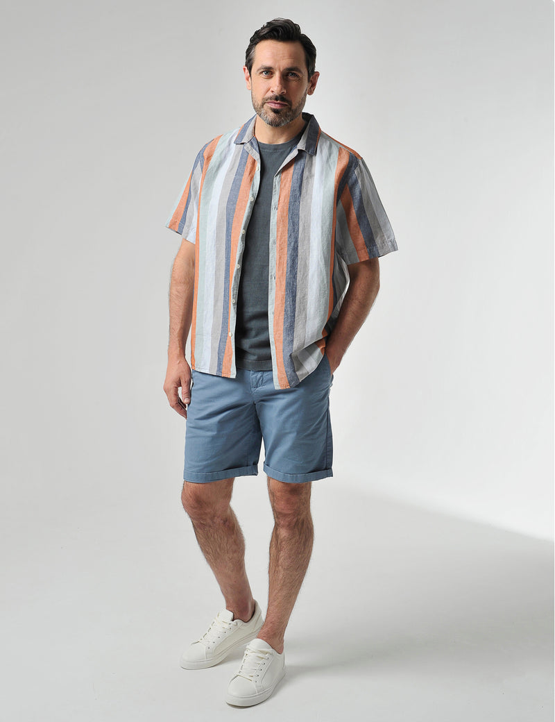 Lantic Short Sleeve Shirt - Rust Orange