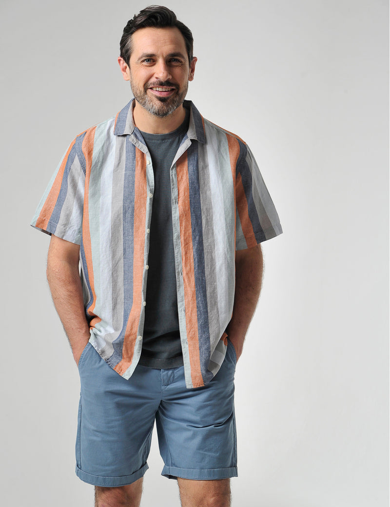 Lantic Short Sleeve Shirt - Rust Orange