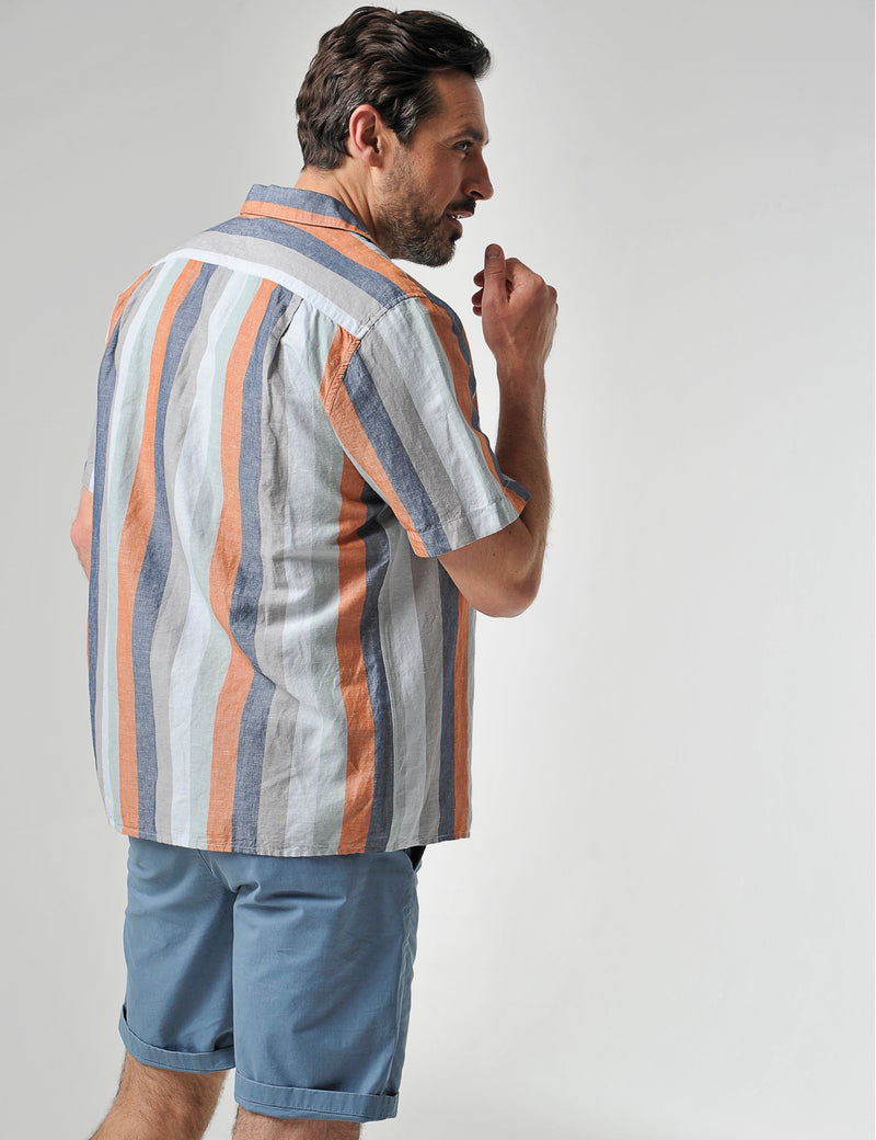 Lantic Short Sleeve Shirt - Rust Orange