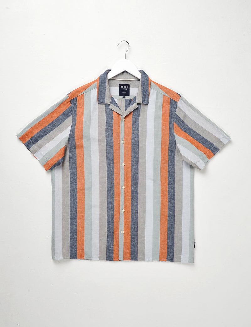 Lantic Short Sleeve Shirt - Rust Orange