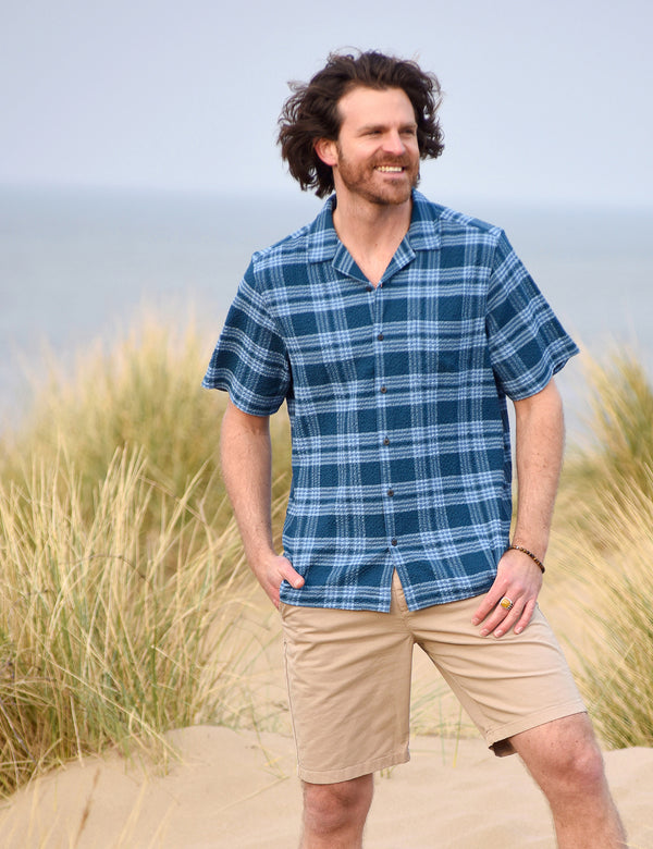 Tremore Short Sleeve Shirt - Burgs Navy