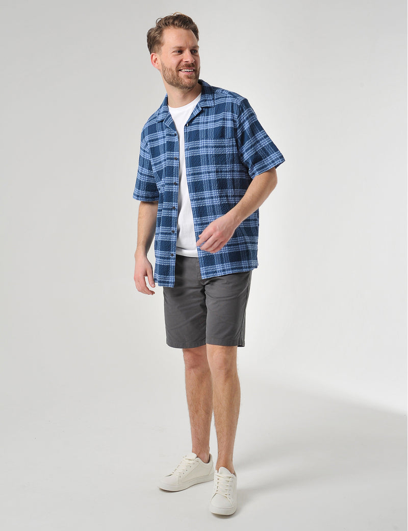 Tremore Short Sleeve Shirt - Burgs Navy