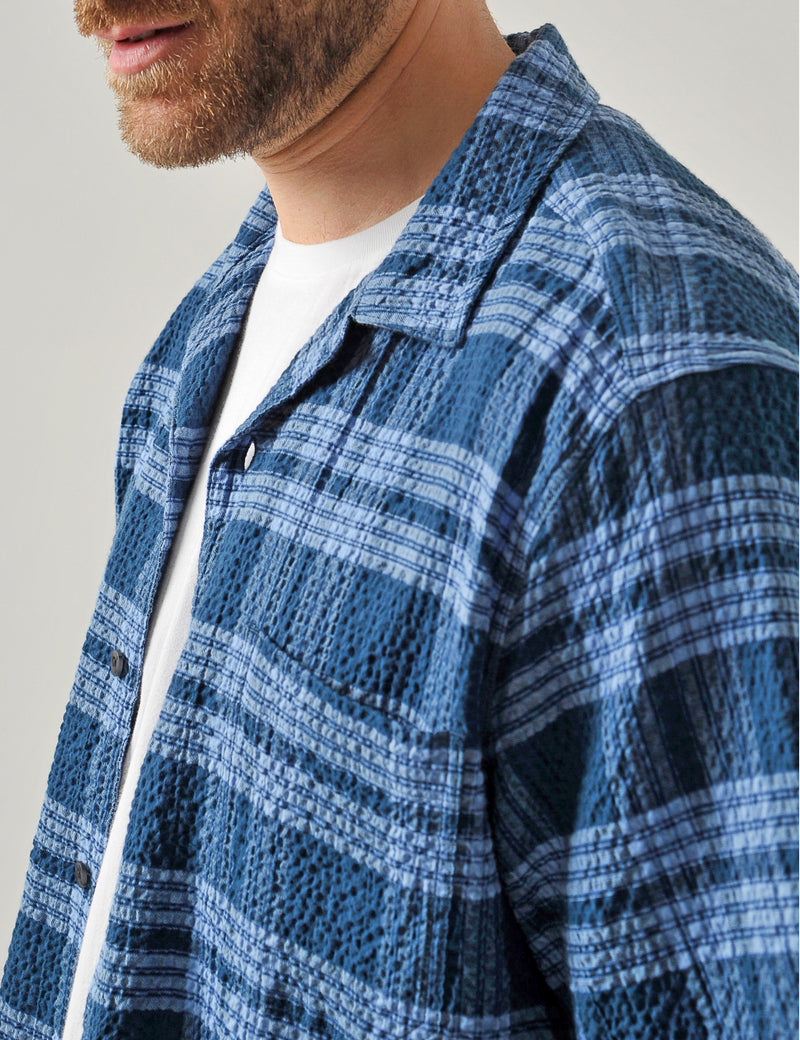 Tremore Short Sleeve Shirt - Burgs Navy