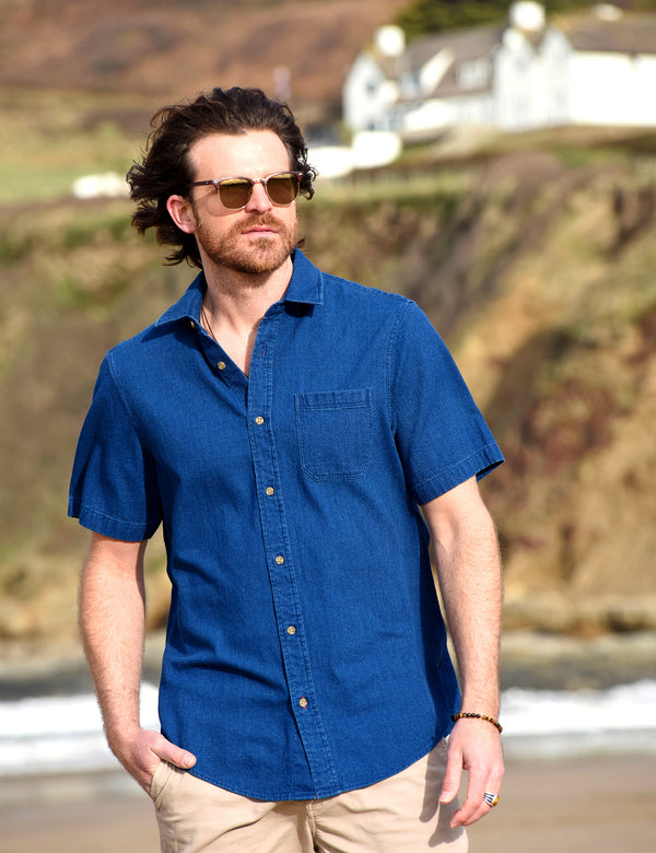Quinn Short Sleeve Shirt - Indigo