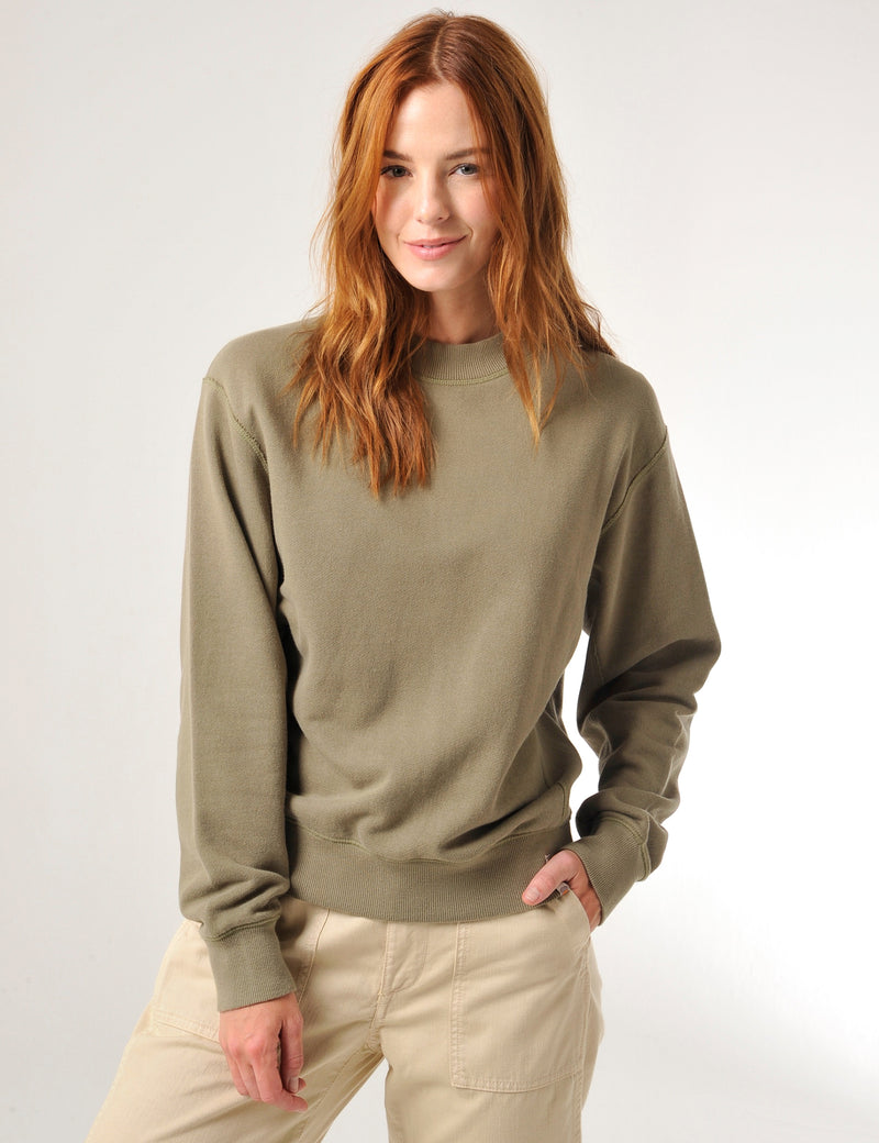 Drift Sweatshirt Deep Olive Green