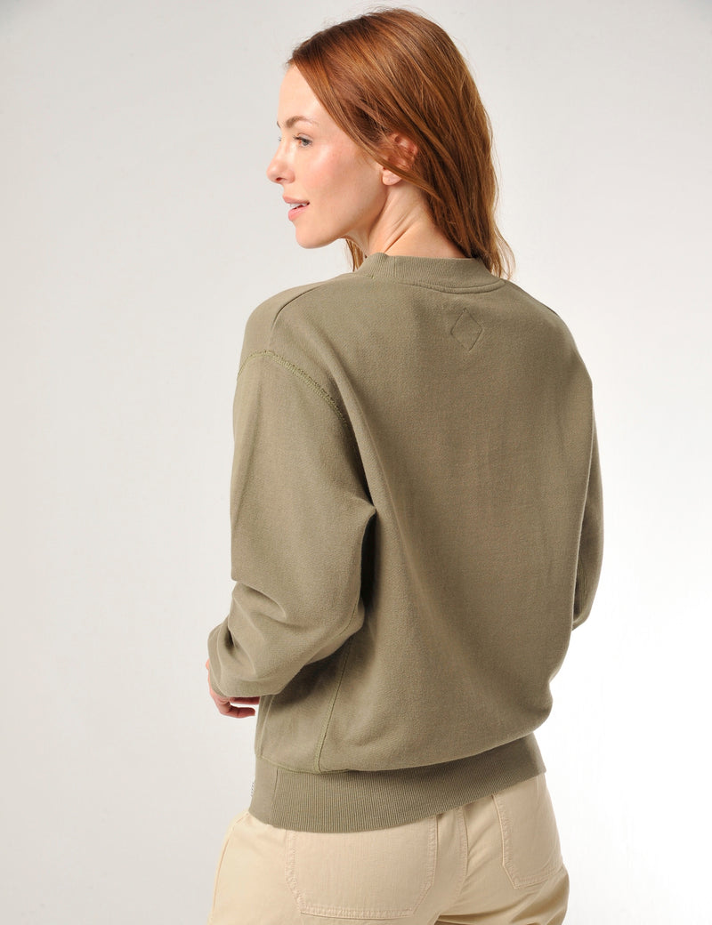 Drift Sweatshirt Deep Olive Green