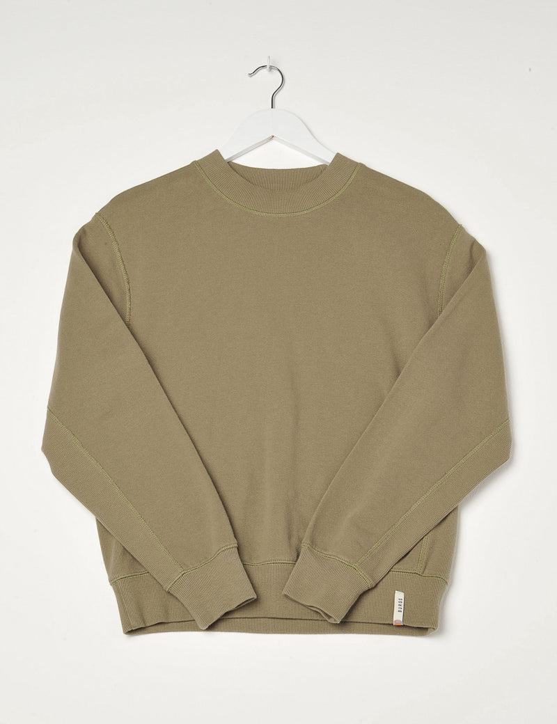 Drift Sweatshirt Deep Olive Green