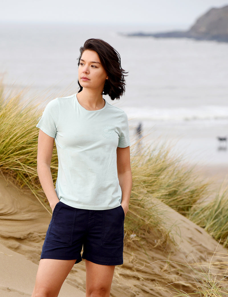 Darley T-Shirt Dusty Aqua