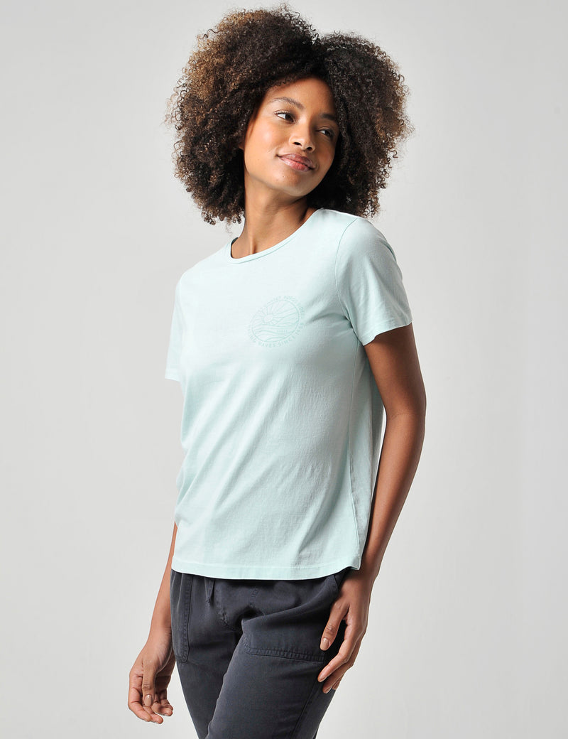 Darley T-Shirt Dusty Aqua
