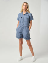 Fowey Short Jumpsuit Burgs Navy