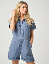 Fowey Short Jumpsuit Burgs Navy