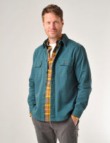 Saltash Overshirt Teal Green
