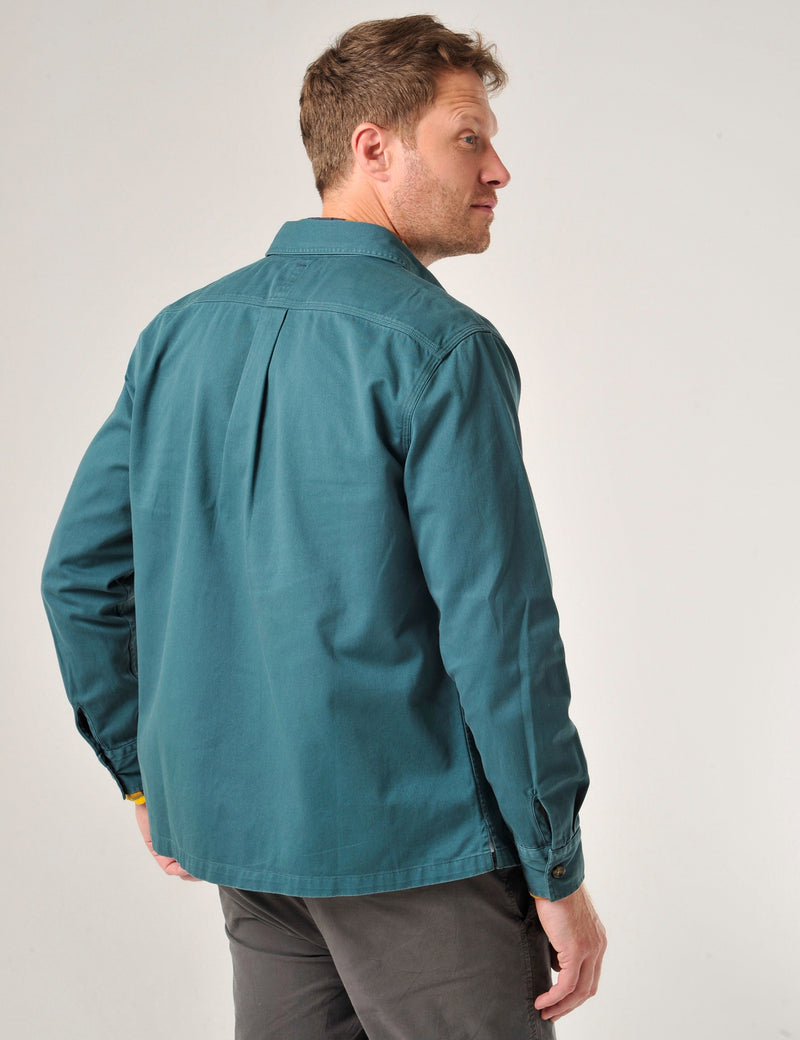 Saltash Overshirt Teal Green