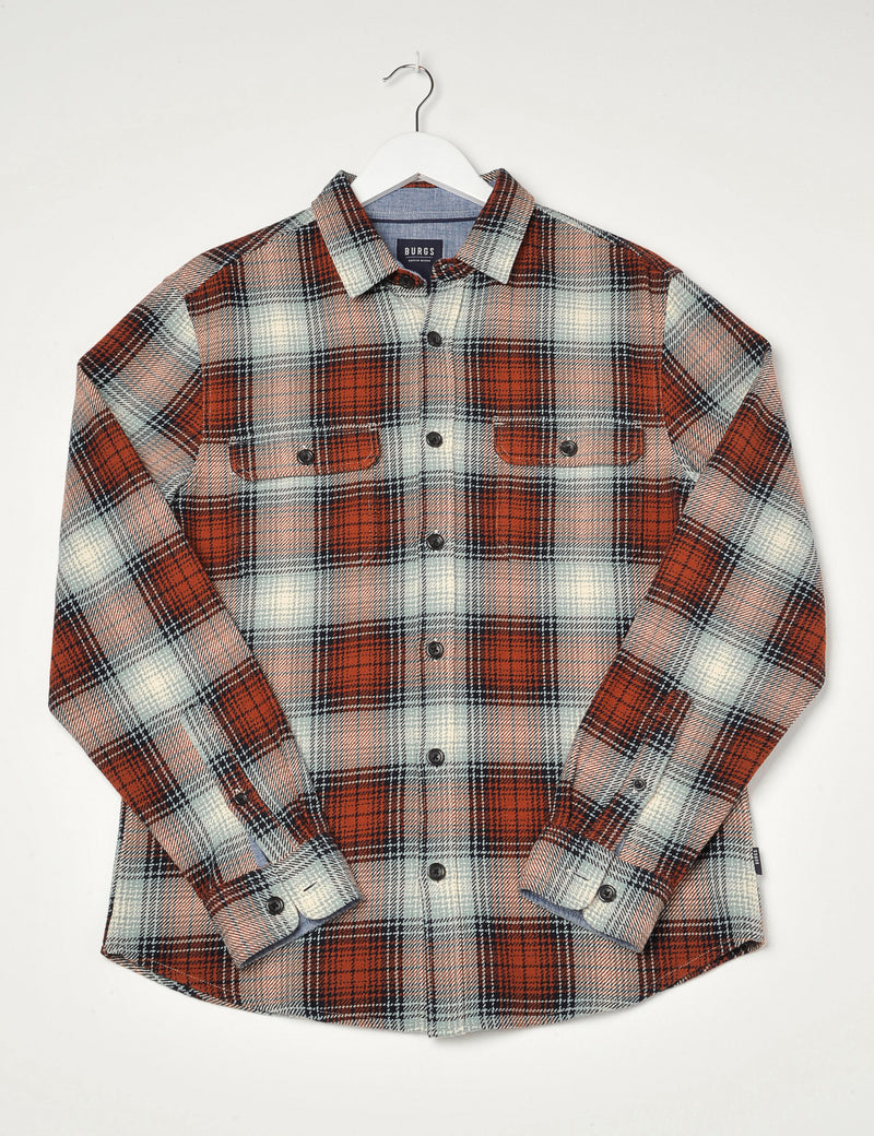 Dunsford Overshirt Burnt Rust
