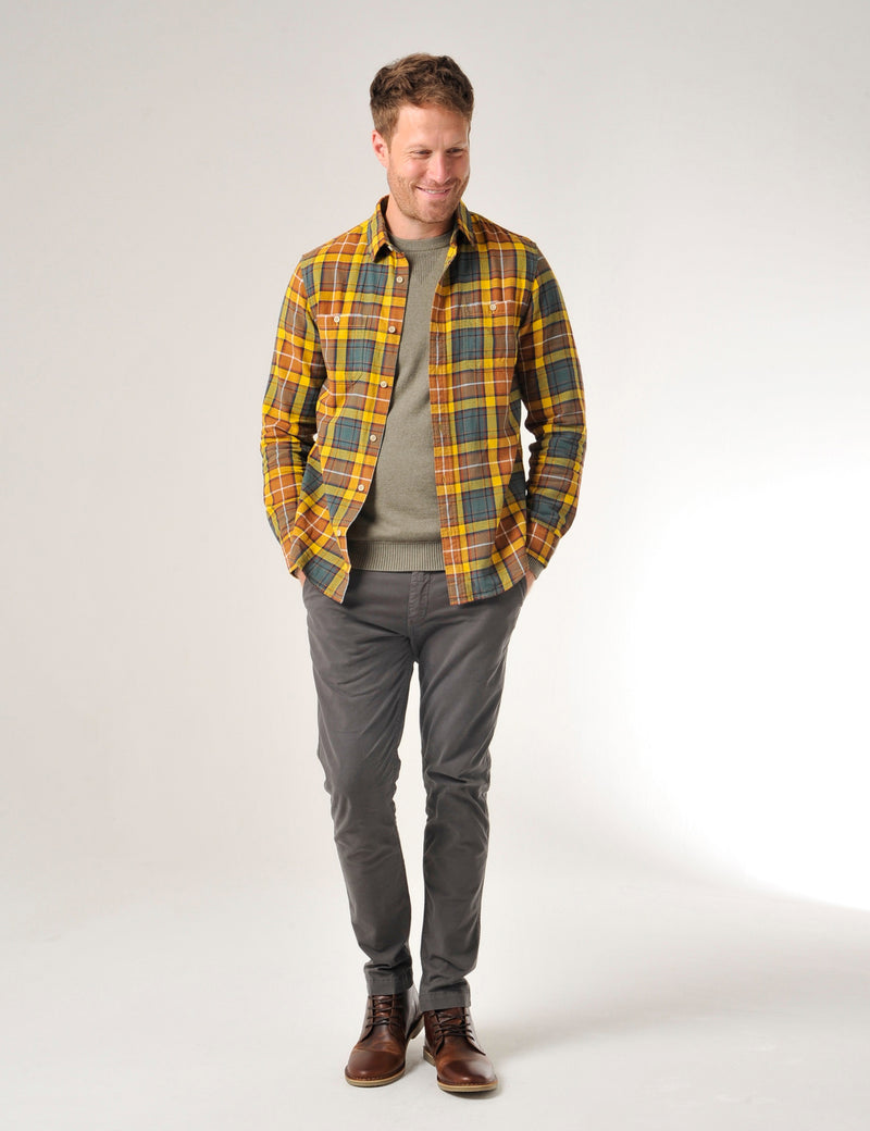Brixham Shirt Teal Green