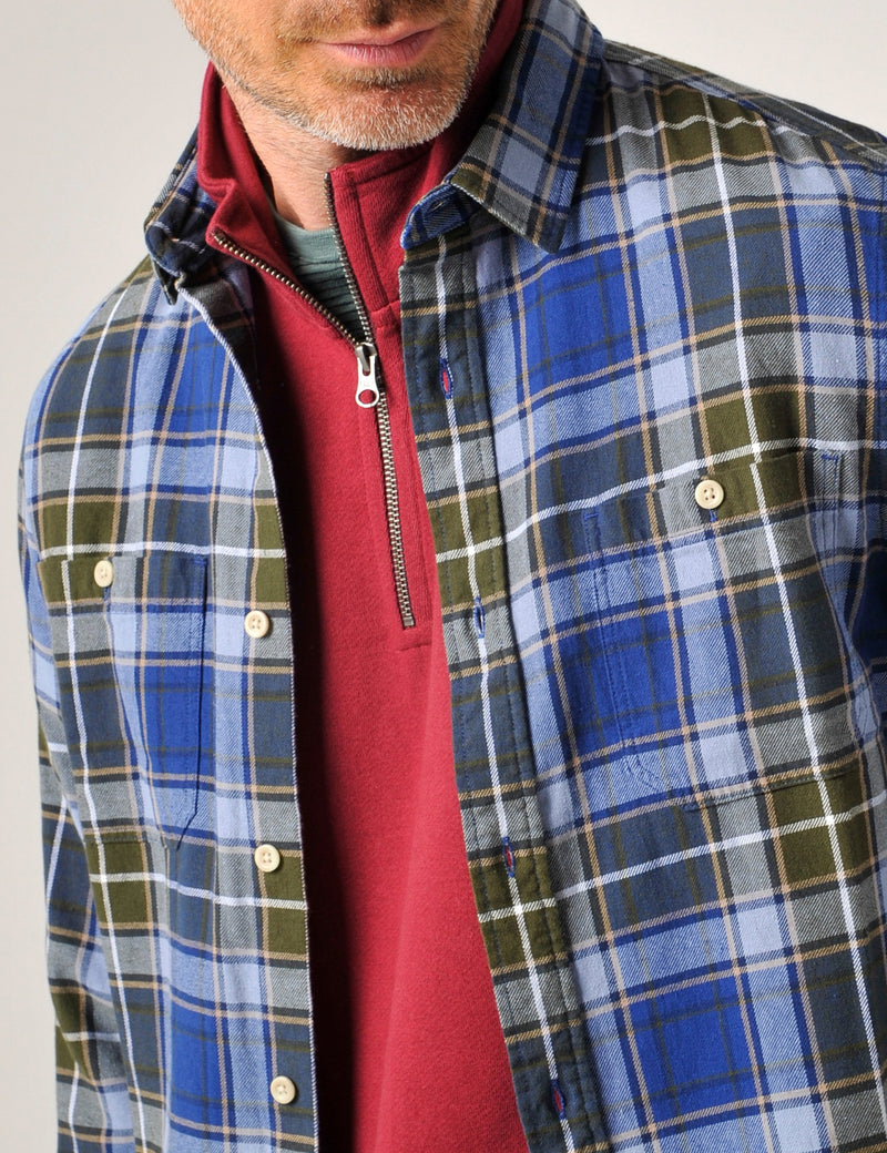 Brixham Shirt Deep Olive Green