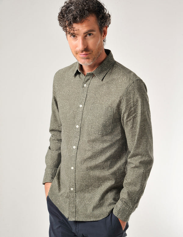 Milltown Shirt Deep Olive Green