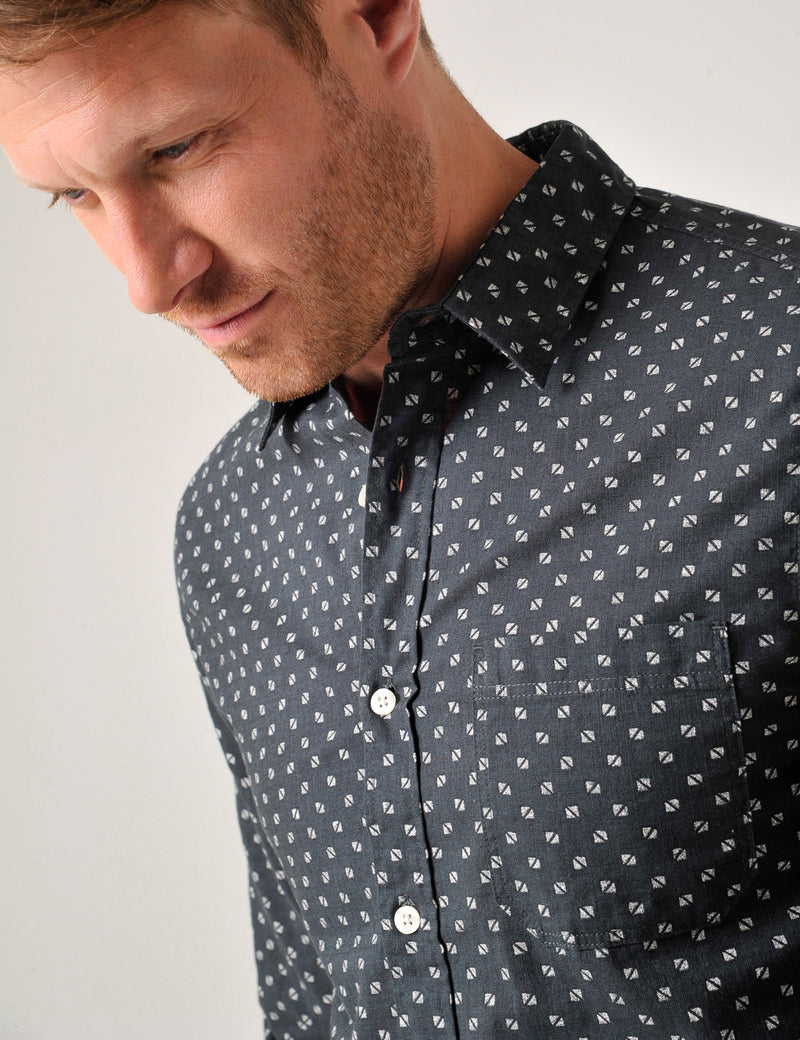 Perran Shirt Charcoal Grey