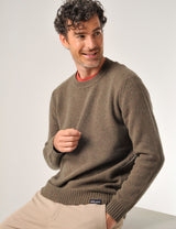 Tetcott Jumper Deep Olive Green