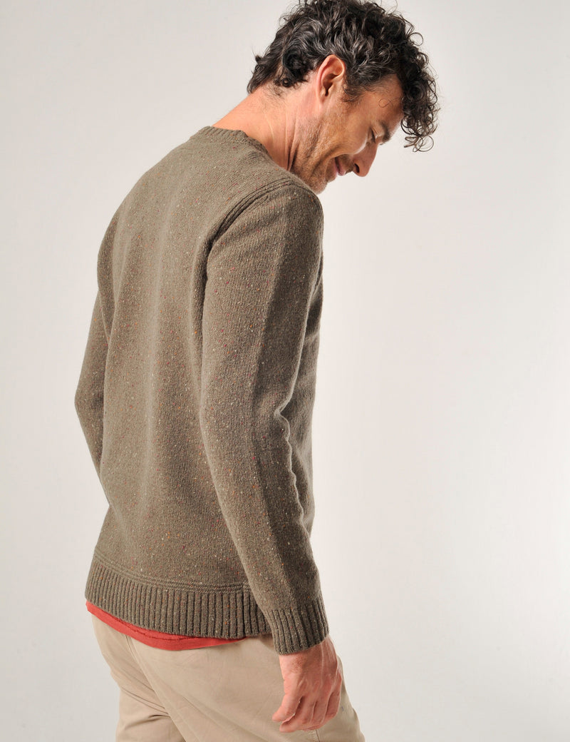 Tetcott Jumper Deep Olive Green