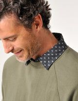 Hayle Sweatshirt Deep Olive Green
