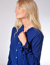Bow Blouse Midnight Navy