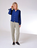 Bow Blouse Midnight Navy